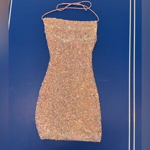 Windsor Pink Sequin Embellished Dress